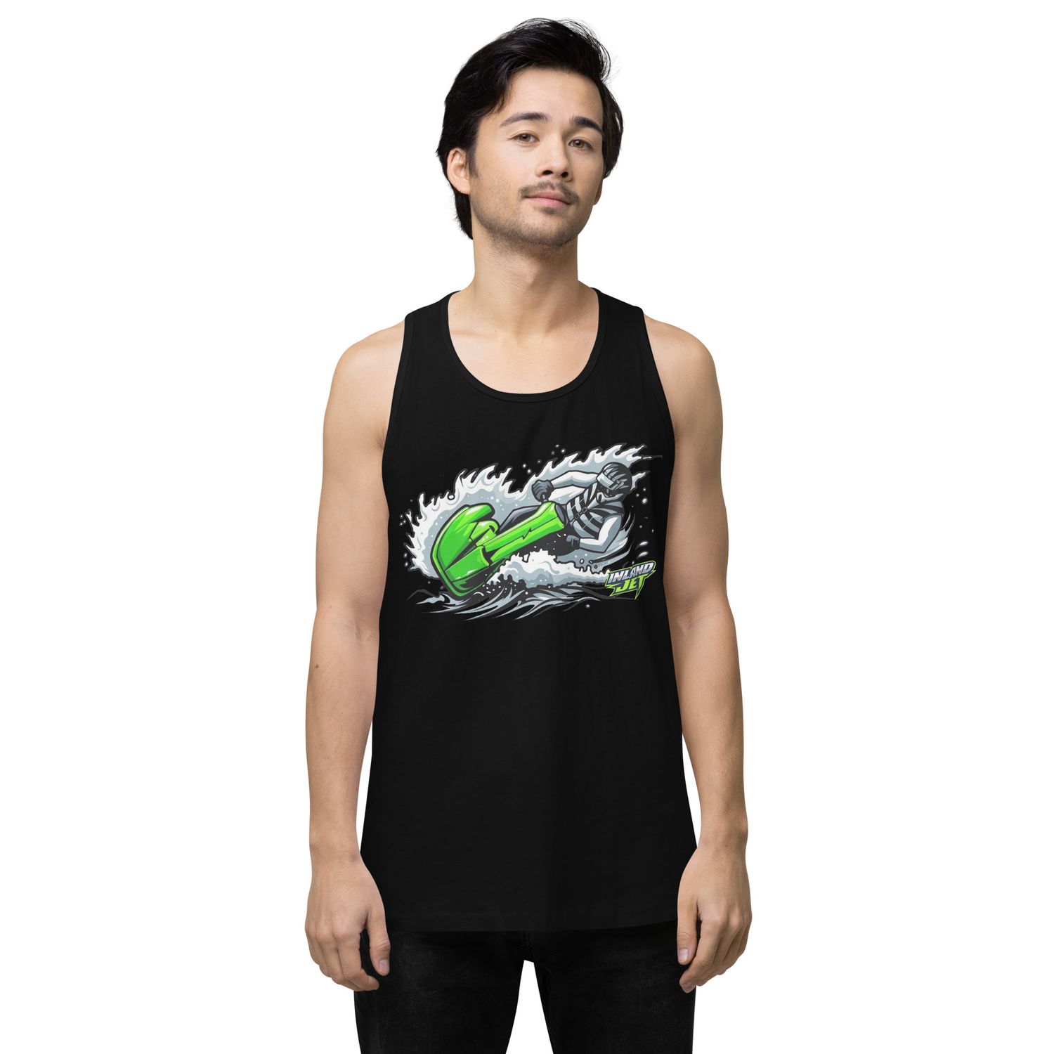 INLANDJET "Jet ON'GREN" Men’s premium tank top
