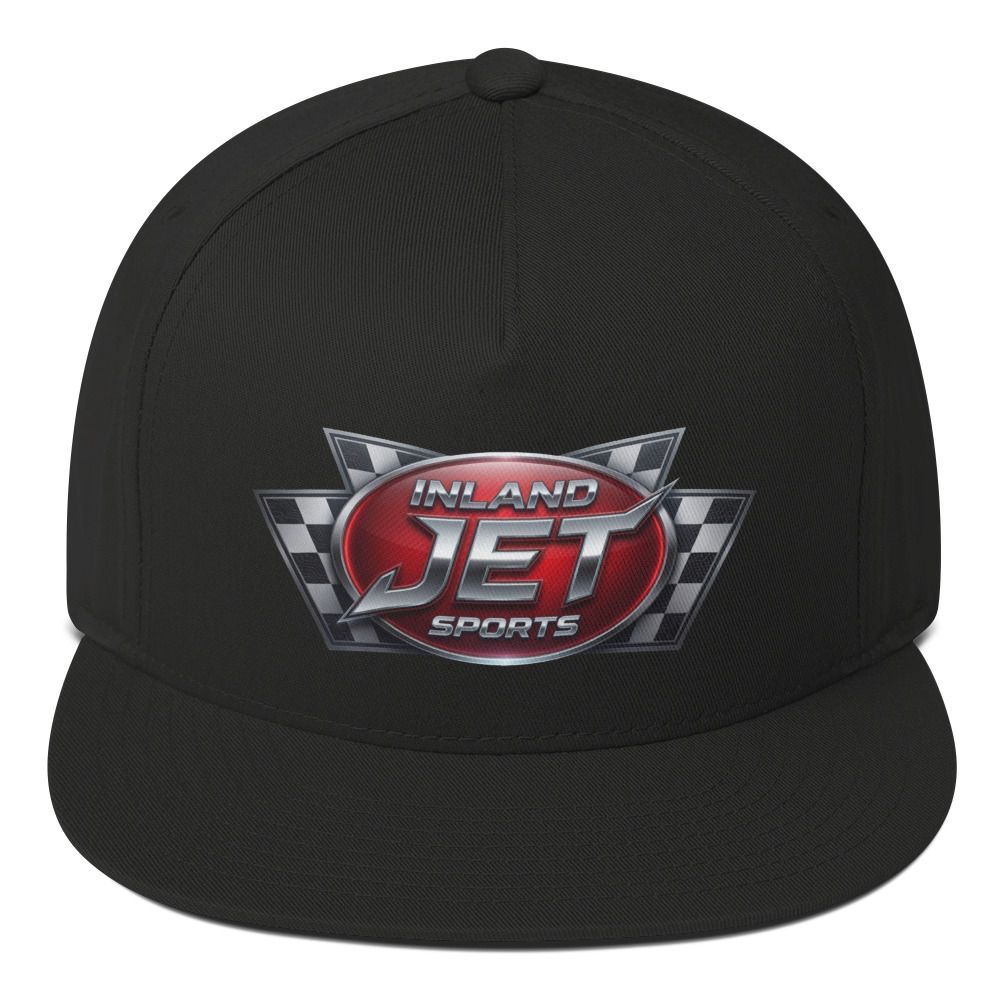 Inland Jet Sports Checker Flat Bill Cap