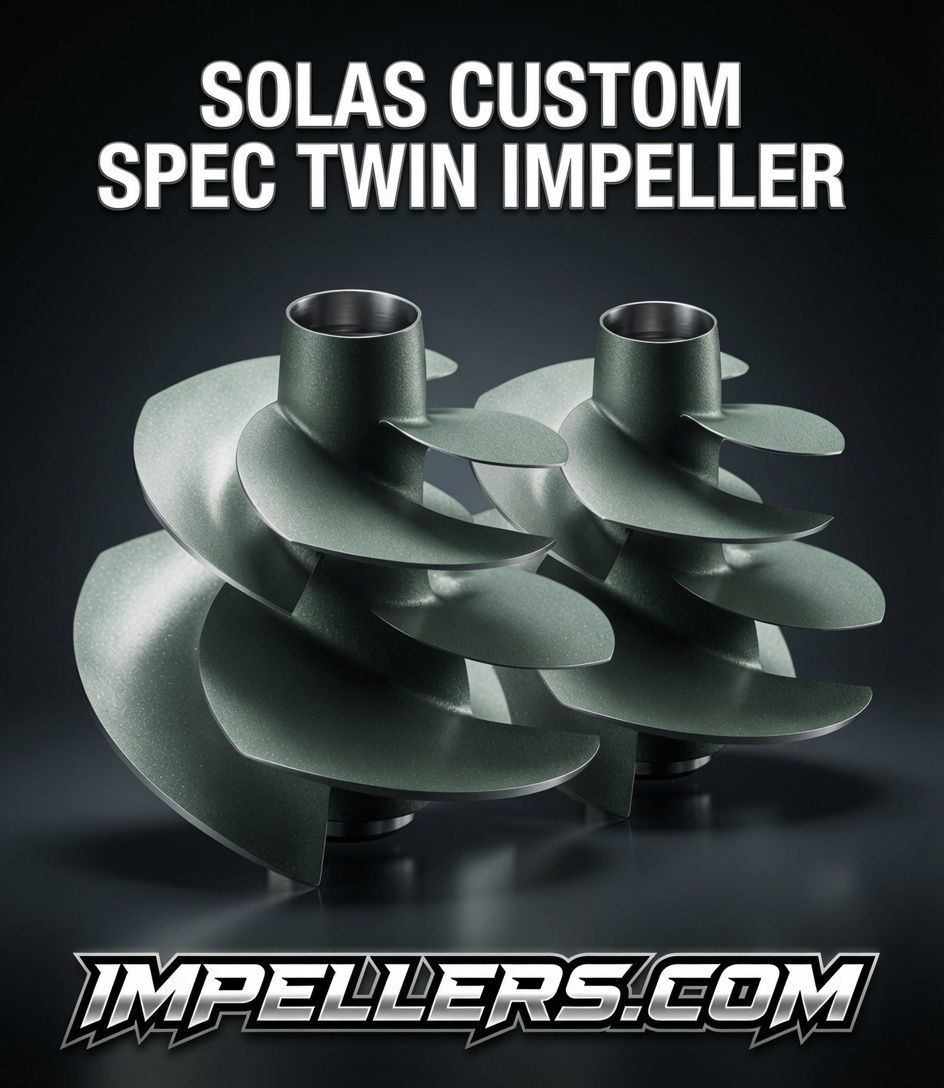 Custom SPEC SOLAS 2x impellers kit with rings Chaparral Vortex 200HP 250HP Twin engine