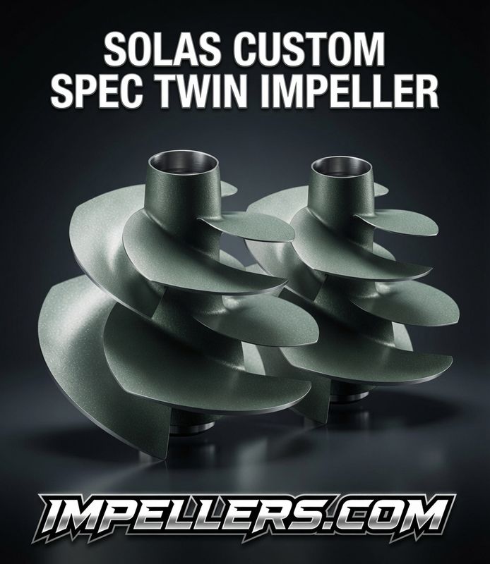 Impellers.com SPEC SOLAS 2x impellers kit with rings Chaparral Vortex 200HP 250HP Twin engine Custom SPEC SOLAS 2x impellers kit with rings Chaparral Vortex 200HP 250HP Twin engine