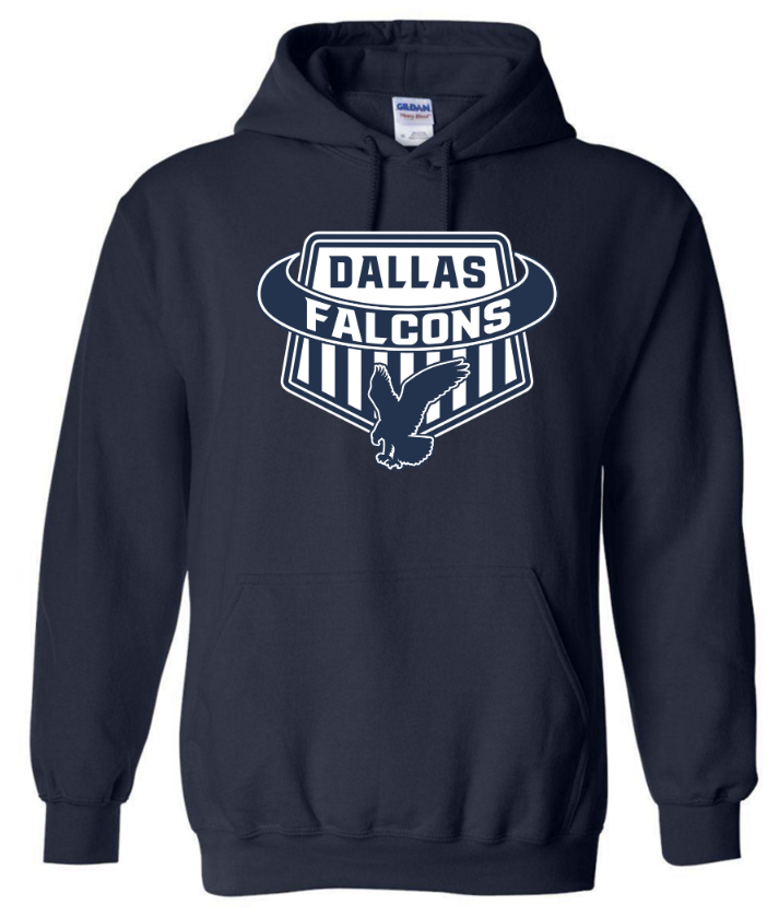 Dallas Falcons Fan Wear - Hoodie, Color: Navy