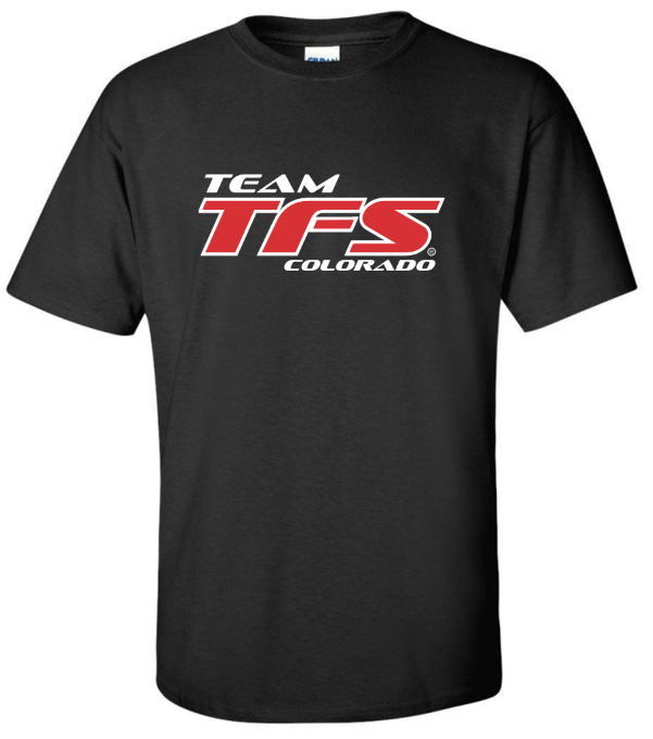 Red/White Logo - Large - Colorado, Garment Type: Short Sleeve - Cotton, Garment Color: Black