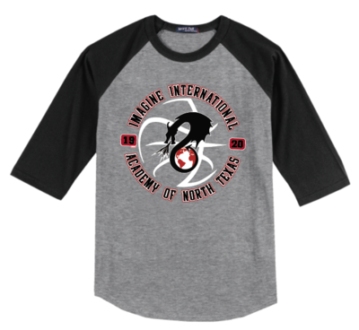 Basketball Circle - Raglan Baseball