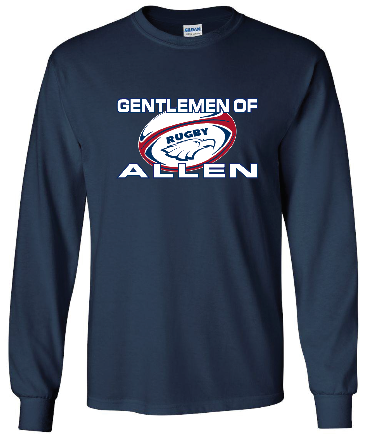 2020 Rugby Fan Wear - Long Sleeve, Color: Navy