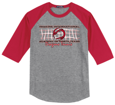 Tennis Net - Raglan Baseball