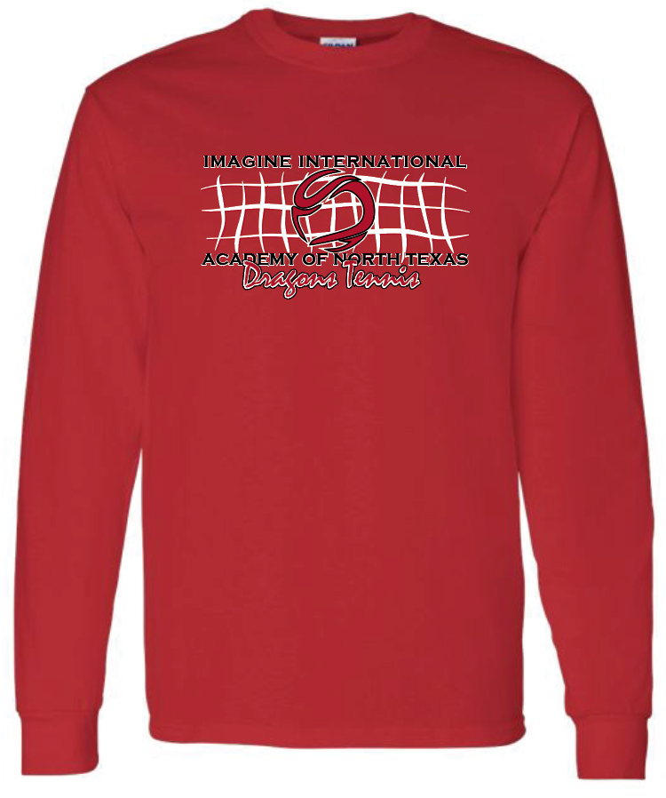 Tennis Net - Long Sleeve, Color: Red