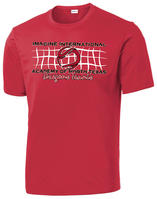 Tennis Net - Dri-Fit SS, Color: Red
