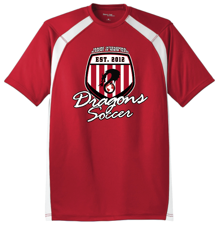 Soccer Crest - DryZone SS, Color: Red