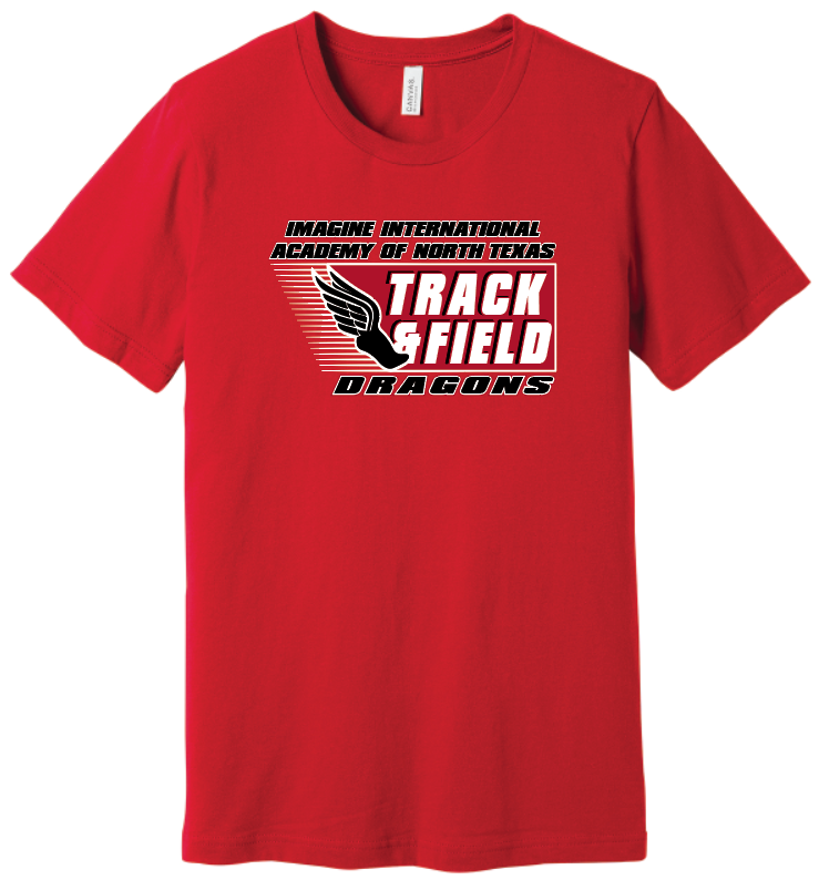 Winged Foot - Bella+Canvas SS, Color: Red