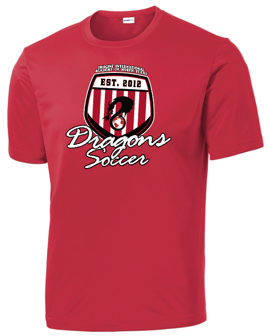 Soccer Crest - Dri-Fit SS, Color: Red