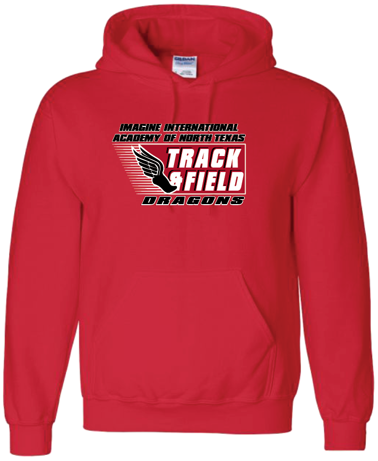 Winged Foot - Hoodie, Color: Red