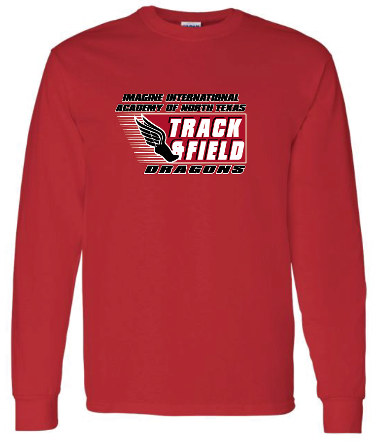Winged Foot - Long Sleeve, Color: Red