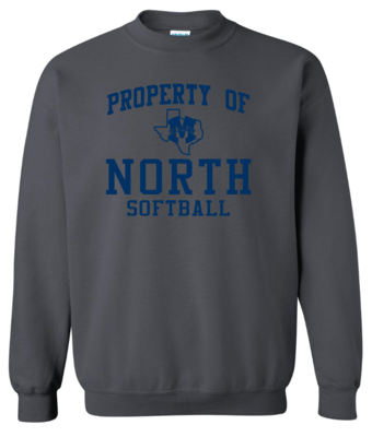 North Softball - Property Of - Crew Sweatshirt