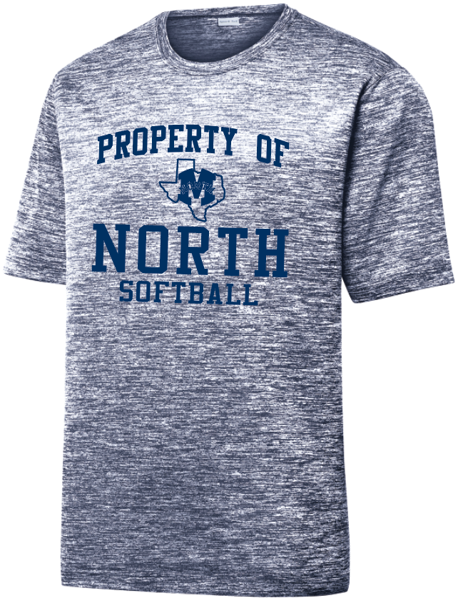 North Softball - Property Of - Electric Dri-Fit SS, Color: Navy