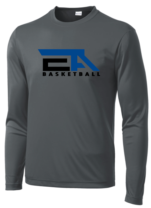 EA Basketball - Competitor Dri-Fit LS, Color: Charcoal