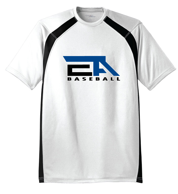 EA Baseball - DryZone Crew SS, Garment Color: White