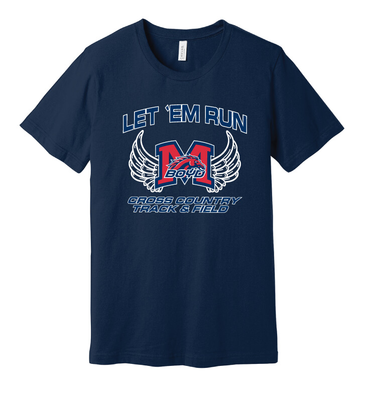XC/T&amp;F Fan Wear - Wings - Bella+Canvas, Color: Navy