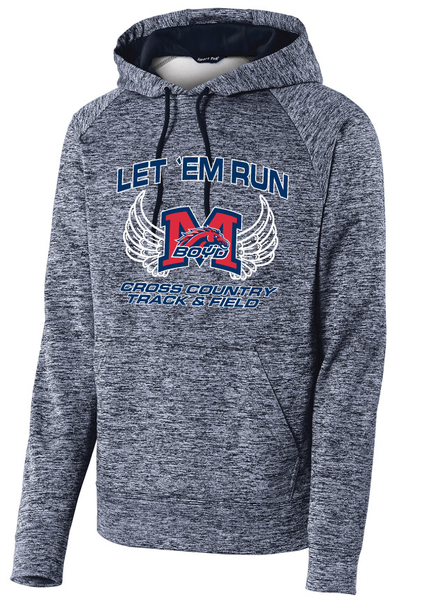 XC/T&amp;F Fan Wear - Wings - Electric Dri-Fit Hoodie, Color: Navy