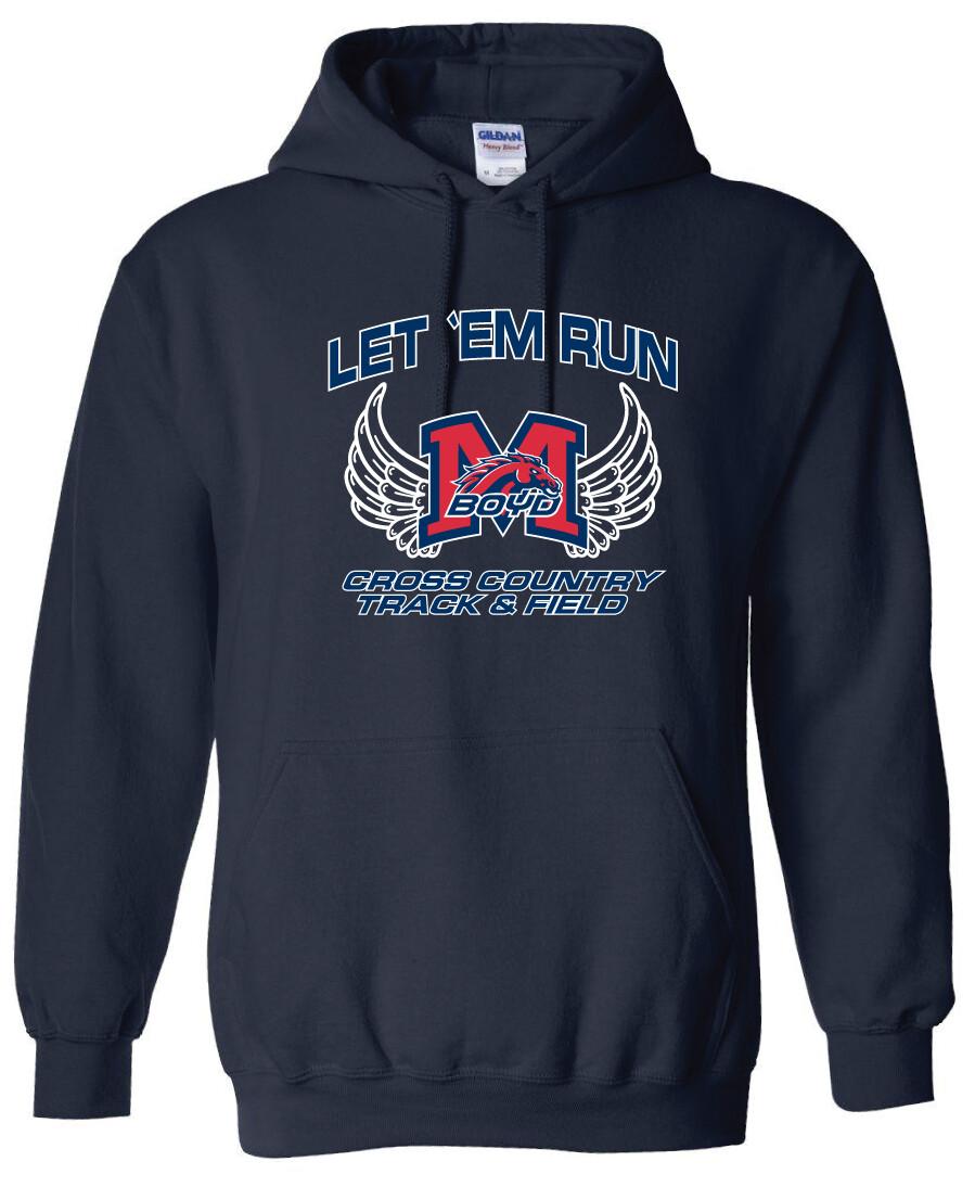 XC/T&amp;F Fan Wear - Wings - Hoodie, Color: Navy