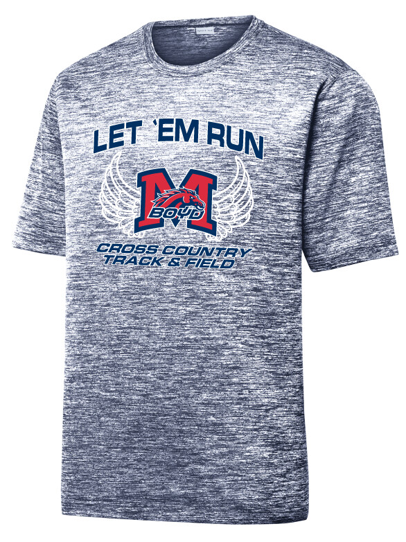XC/T&amp;F Fan Wear - Wings - Electric Dri-Fit SS, Color: Navy