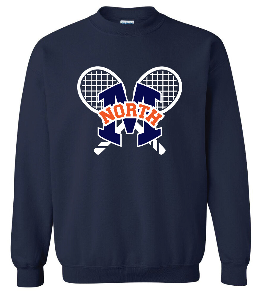 2020-21 Tennis Big Logo - Crew Sweatshirt, Color: Navy