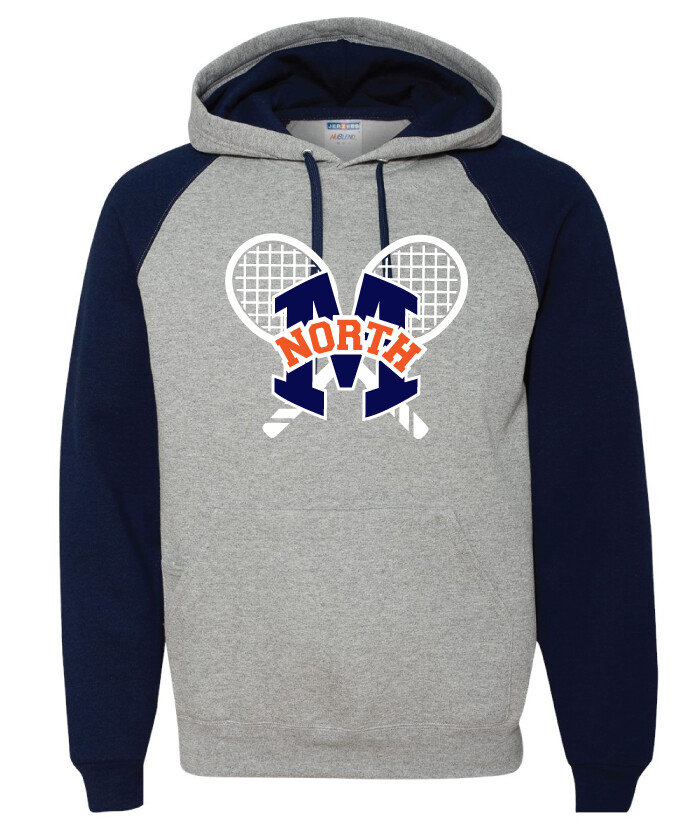 2020-21 Tennis Big Logo - 2-Tone Raglan Hoodie