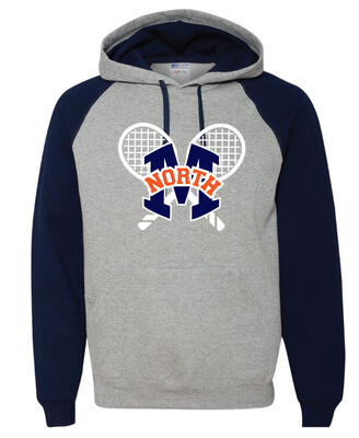 2020-21 Tennis Big Logo - 2-Tone Raglan Hoodie