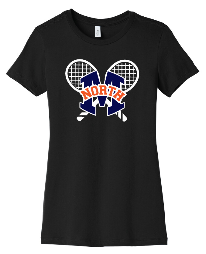 2020-21 Tennis Big Logo - Bella+Canvas Ladies, Color: Black