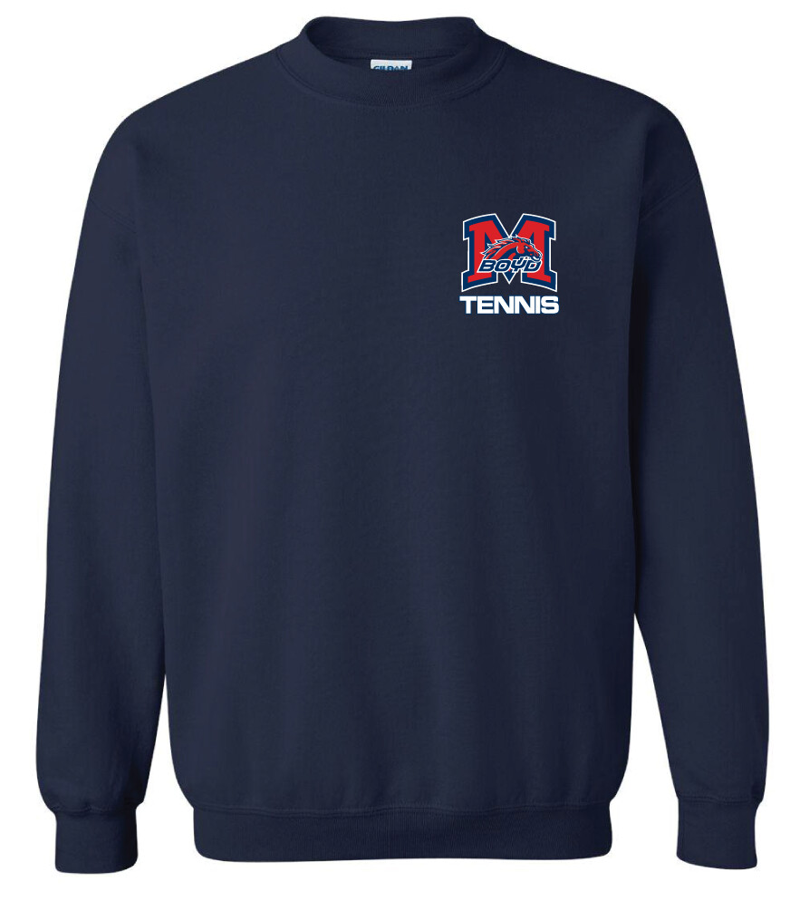 Tennis Small Logo Fan Wear - Crew Sweatshirt, Color: Navy