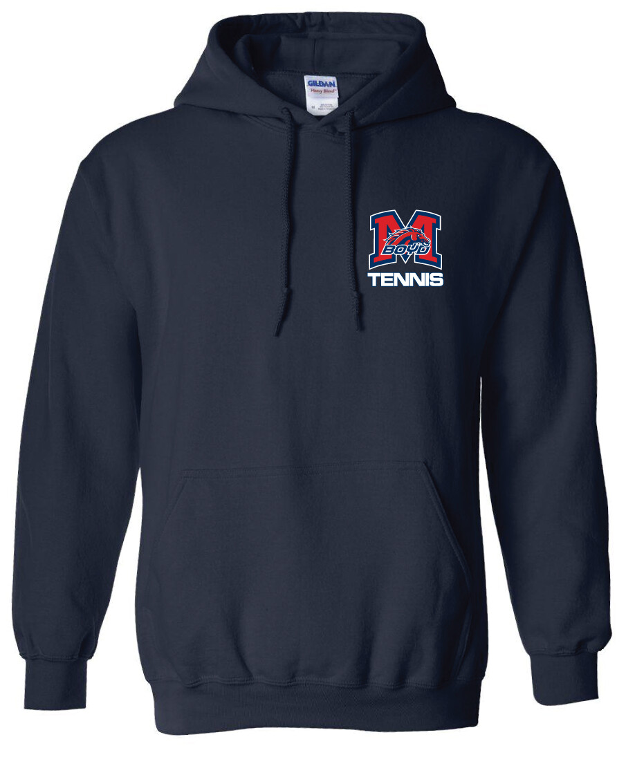 2020-21 Tennis Small Logo Fan Wear - Hoodie, Color: Navy