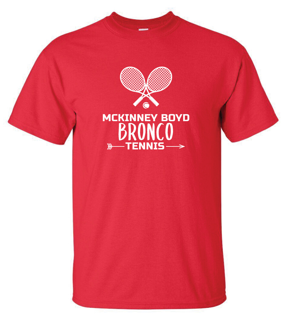 2020-21 Tennis Ladies Design Fan Wear - Short Sleeve, Color: Red