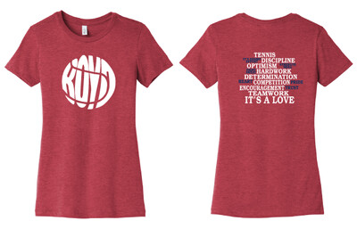 2020-21 Tennis It's A Love Fan Wear - Bella+Canvas Ladies