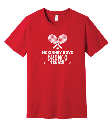 2020-21 Tennis Ladies Design Fan Wear - Bella+Canvas, Color: Red