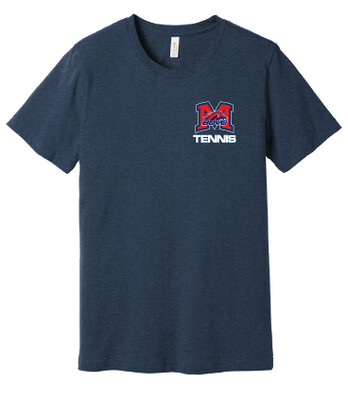 Tennis Small Logo Fan Wear - Bella+Canvas
