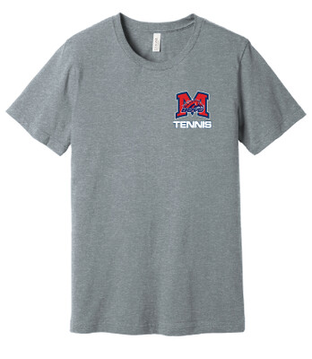Tennis Small Logo Fan Wear - Bella+Canvas