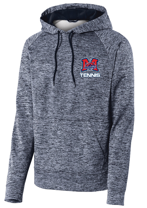 Tennis Small Logo Fan Wear - Electric Dri-Fit Hoodie, Color: Navy