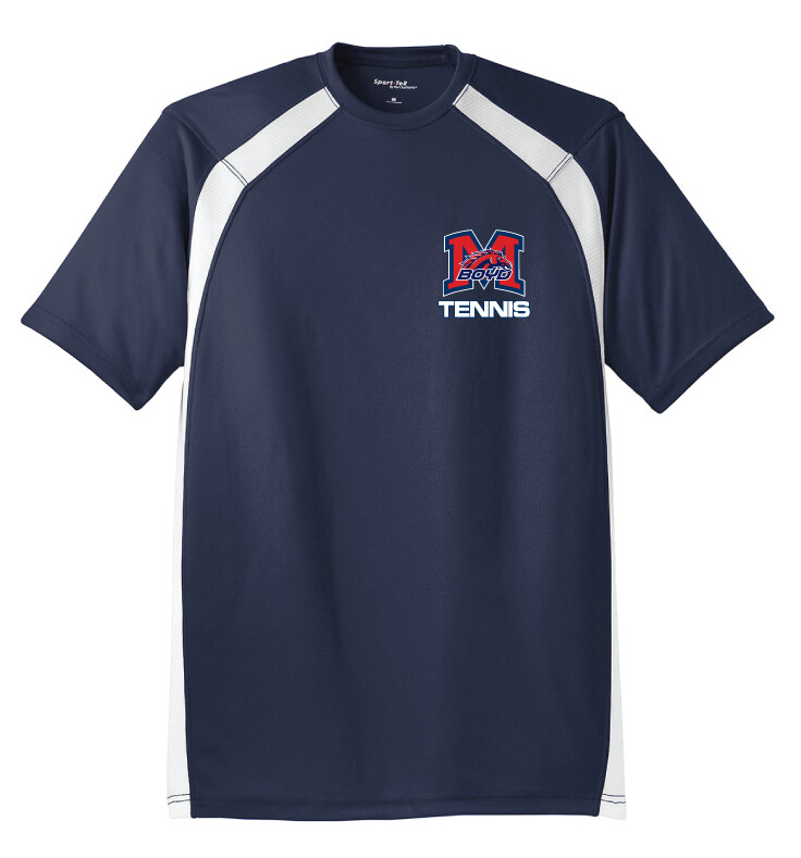 Tennis Small Logo Fan Wear - DryZone Dri-Fit SS, Color: Navy