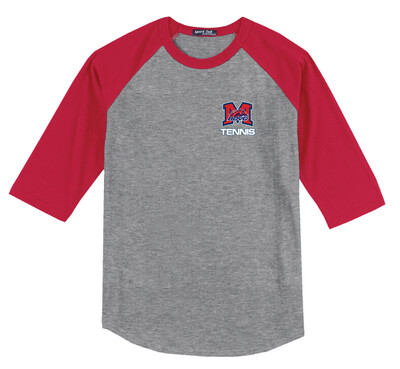 Tennis Small Logo Fan Wear - Raglan Baseball
