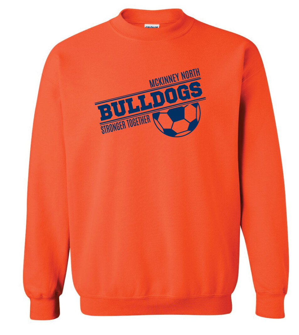 2020-21 Soccer - Stronger Together - Crew Sweatshirt, Color: Orange