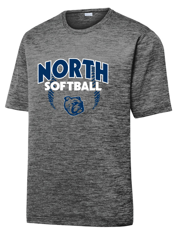 North Softball - North Softball - Electric Dri-Fit SS, Color: Grey/Black
