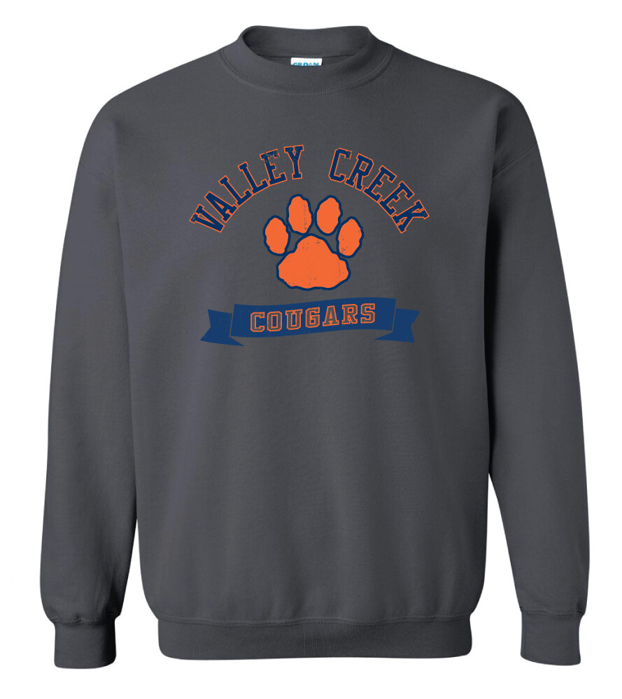 2020-21 VC Gear - Varsity - Crew Sweatshirt, Garment Color: Charcoal