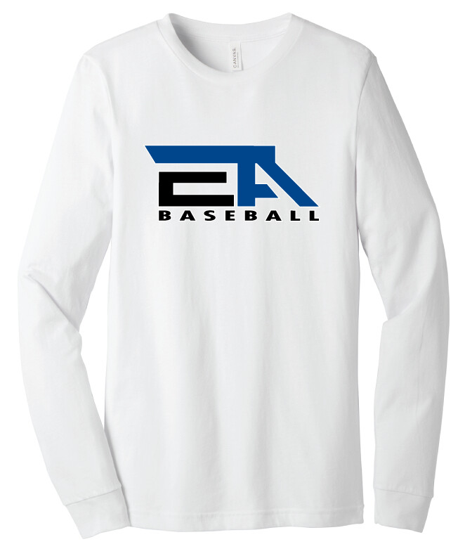 EA Baseball - Bella+Canvas Long Sleeve, Color: White