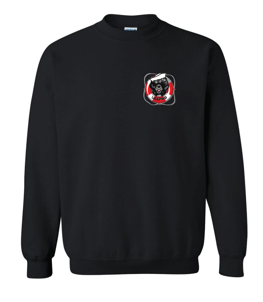 USSPWDC - Full Color - Unisex Crew Sweatshirt, Garment Color: Black
