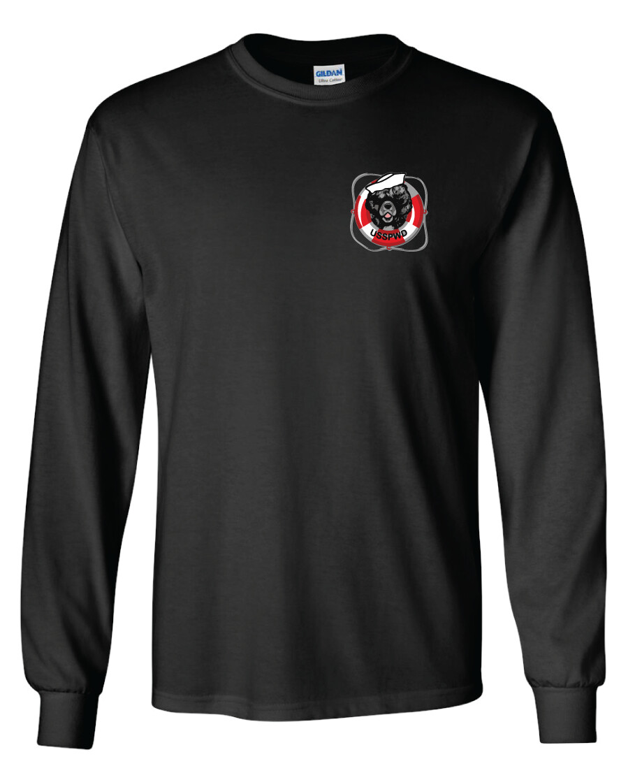 USSPWDC - Full Color - Unisex Long Sleeve, Garment Color: Black