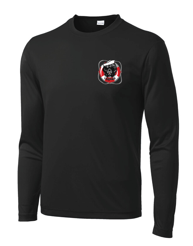 USSPWDC - Full Color - Unisex Dri-Fit Long Sleeve, Garment Color: Black