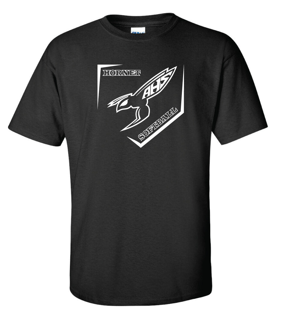 Hornet Fan Wear - Short Sleeve, Color: Black, Design: Mean Hornet - 2022 Season