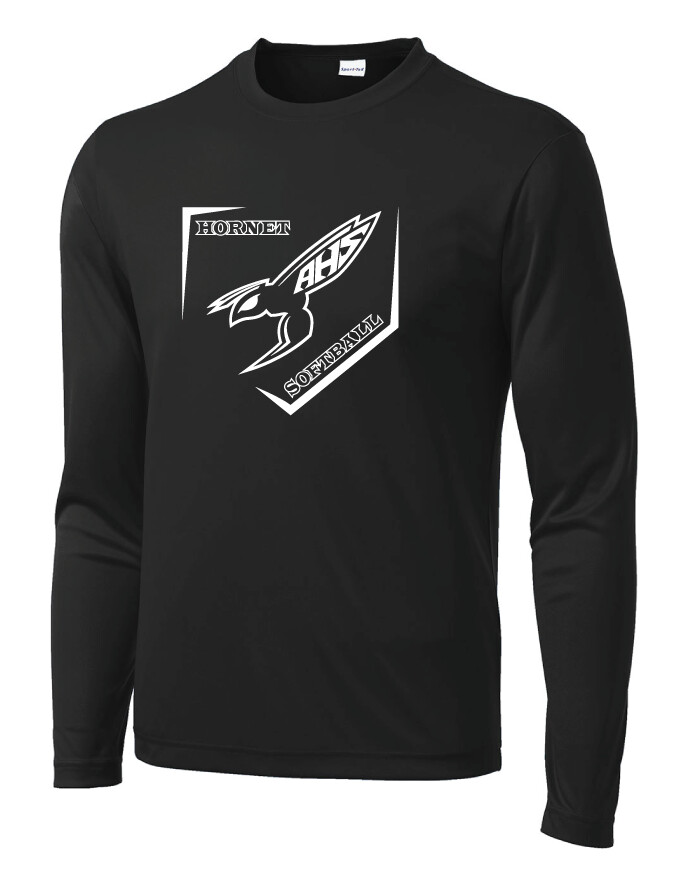 Hornet Fan Wear - Dri-Fit LS, Sport: Mean Hornet - 2022 Season, Color: Black