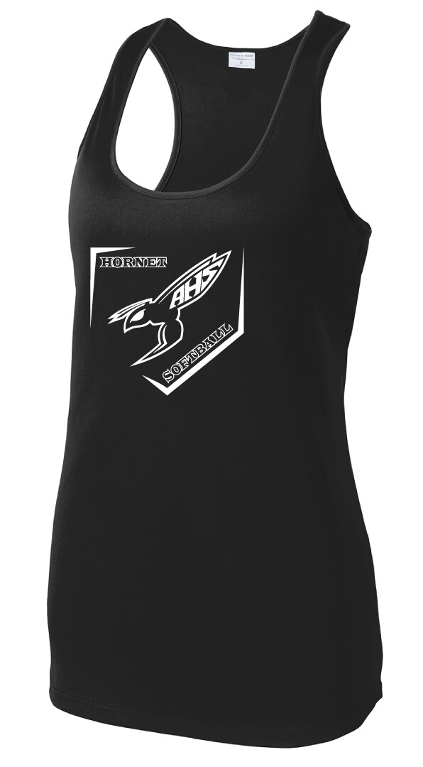 Hornet Fan Wear - Dri-Fit Racerback Tank, Sport: Mean Hornet - 2022 Season, Color: Black