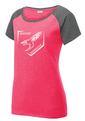 Hornet Fan Wear - Ladies Heather Scoop Neck