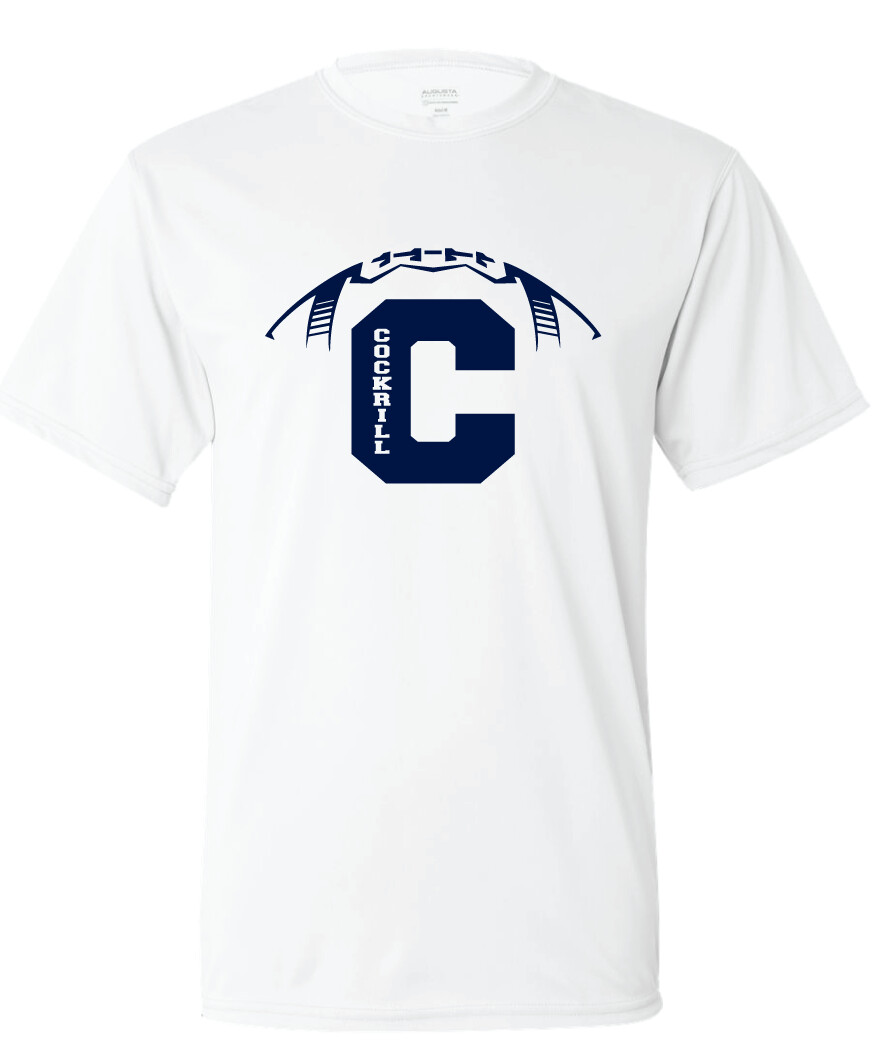 Cockrill Football - Short Sleeve, Garment Color: White